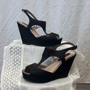 Betsey Johnson Betseyville Sparkly Wedge Sandals